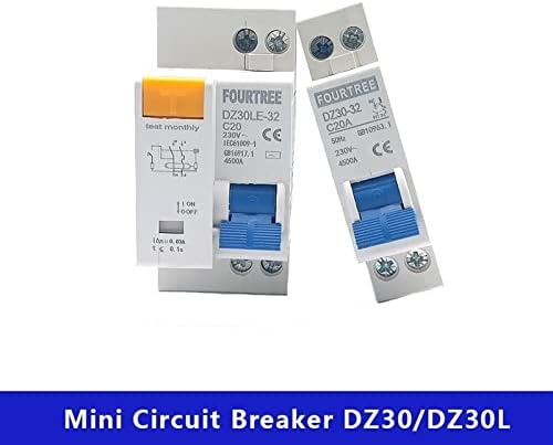 WEREVU 1бр DPN DPNL DZ30L DZ30 Мини Автоматичен прекъсвач изтичане на остатъчен ток, Домакински MCB които се разпределят капацитета
