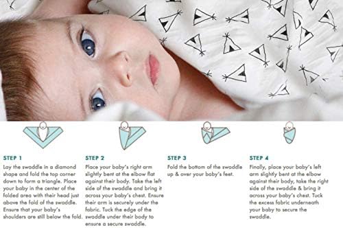 Муслиновое детско пеленальное одеяло, идеалната обвивка за новородените момичета и момчета, Унисекс, Меко Шелковистое одеяло от бамбук +