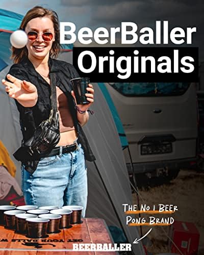 Топки за бира понг BeerBaller® - 50 Топки за бира понг | 40 мм - 2,5 г | Официални Турнирни Топки За бира понг