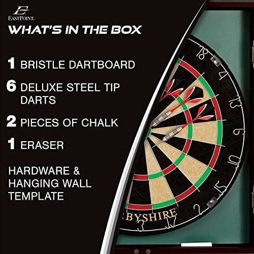 Комплекти за игра на дартс EastPoint Sports Bristle и шкафове - е лесен за сглобяване - В комплект с всички аксесоари