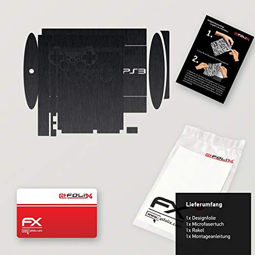 Стикер-стикер на Sony Playstation 3 Superslim Skin FX-Brushed-Black за Playstation 3 Superslim