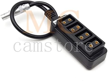 MCcamstore 0S 4Pin-4-Портов Хъб-сплитер на храненето D-tap, Женски Адаптер-Сплитер P-Tap D-Tap Хъб за фотография (40 см)