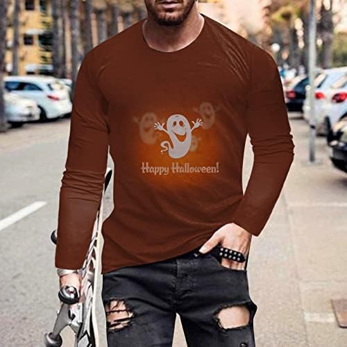 2022 Хелоуин Мъжки Блузи Мъжка Мода Ежедневни Хелоуин Кръгъл Отвор 3D Дигитален Печат Ризи С високо воротом Мъжки
