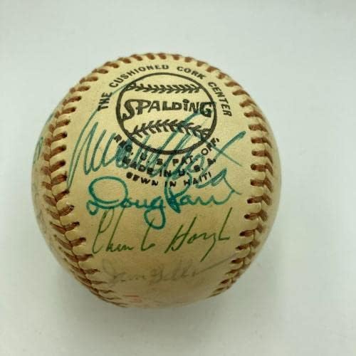 1975 Отбор Лос Анджелис Доджърс Подписа договор с Националната купа бейзбол Фини - Бейзболни топки с автографи
