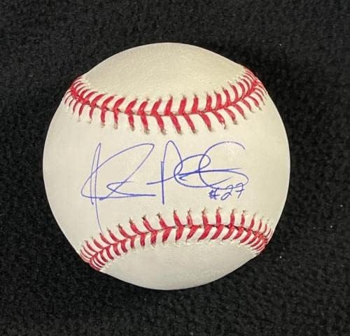 Джони Перальта подписа договор с Детройт Тайгърс OML Baseball JSA COA - Бейзболни топки с автографи