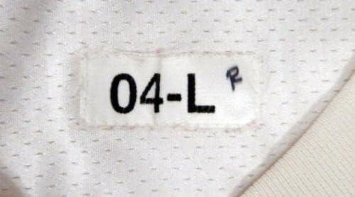 2004 Сан Франциско 49ерс Шонти Спенсър 36 Използвана за игри, Бяла Тренировочная майк 387 - Използвани за игра в НФЛ тениски без подпис