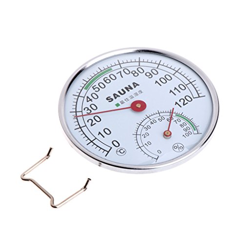 Термометър-влагомер от неръждаема стомана keaiduoa за измерване на влажността в помещението на сауната