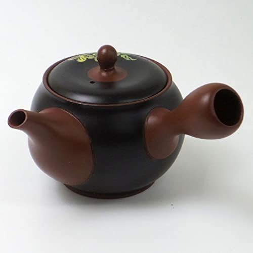 Чайник Tokoname Фаянс 20B1179, Пролет-Есен, Чай maker Kuroyamabuki, 11,8 течни унции (350 мл), Obiami, Произведено в Япония