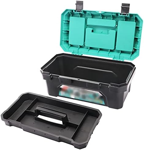 Набор от инструменти XIAOHESHOP Кутия за инструменти Пластмасова кутия за инструменти с подвижна чекмедже и широки възможности за