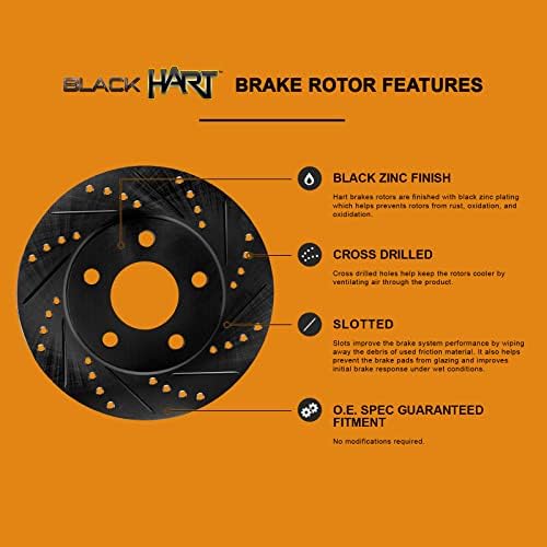 Комплект / типът на задните спирачки и ротори Hart Brakes |Размерът на Задните Спирачни накладки | Спирачни ротори и подложки| Полуметаллические