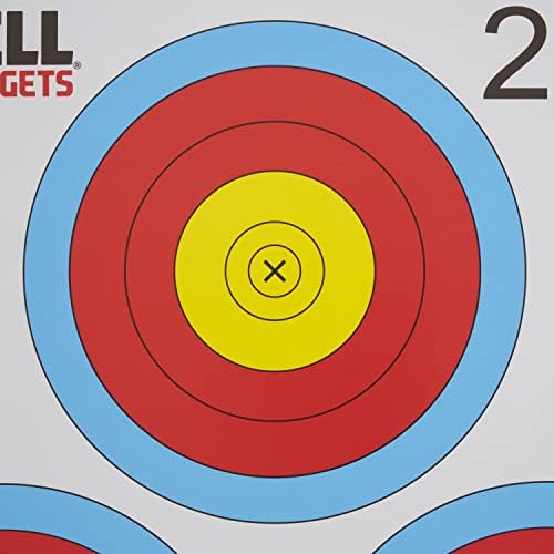 Morrell Targets 17 Инча Стрелба с Лък Официален Размер NFAA 3 Точков Карта с Хартия Тренировъчна Цел, определени за стрелба с лък, 100 грама,