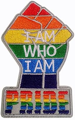 Ден на гордост, Не на САЩ Отново гейове, Дъгата ЛГБТК, Американски Флаг, на Бродирани Нашивкой, Подаръци, Сувенири украса (аз съм ТОЗИ, КОЙТО съм аз)