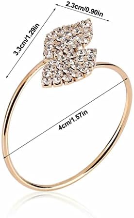 PQKDY 6 бр./лот, пръстен за салфетки за Сватбен Банкет, Изящни Цветя, Притежателят на планински кристал (Цвят: златен размер