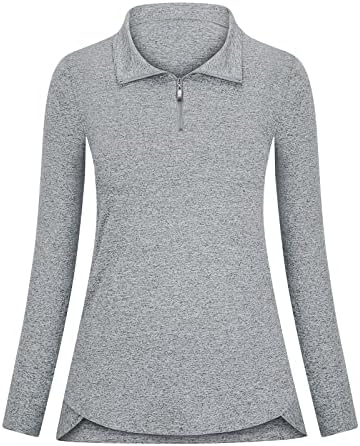 Дамски ризи Топка за голф и Тенис Koscacy Без ръкави, Спортни Блузи с цип (S-2XL)