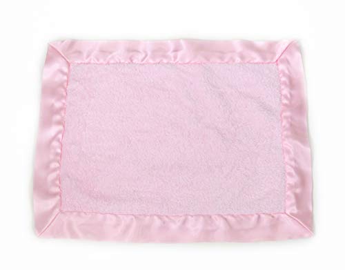 Комфортен Коприна Луксозно Защитно одеяло от плюш и Сатен 14 x 17 Розов цвят