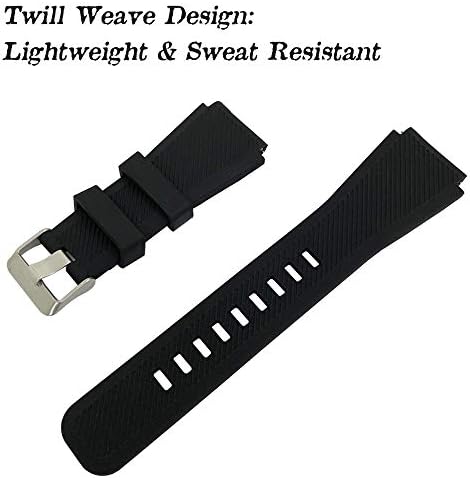 Съвместим със силиконови джапанки и защитни филм Huawei Watch GT/Watch GT2, сменяеми силиконови влязат с украшения-гривни SourceTon