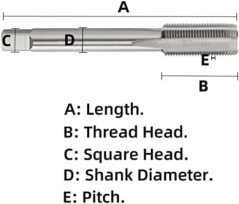 Метричен метчик Aceteel M10 X 1,5 и набор от клишета, Метчик за нарязване на резба на машината HSS M10 x 1,5 мм и Кръгла Резьбонарезная