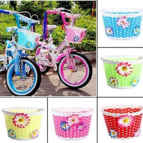 Farway Детски Велосипед за момичета, Велосипедна Кошница, Украса кошницата на преден кормилото на велосипеда с 3 Красиви